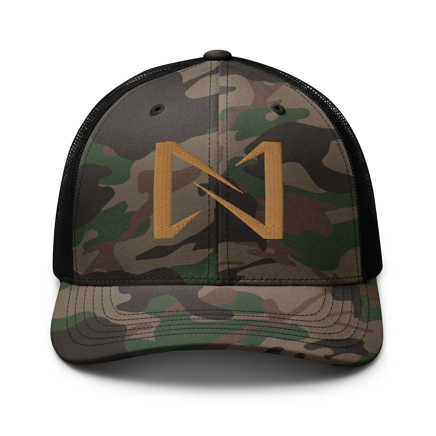 Camouflage trucker hat