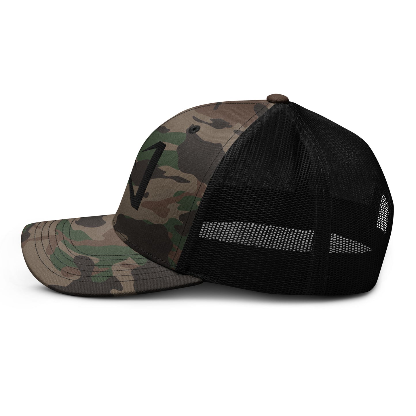 N Logo Camouflage Trucker Hat