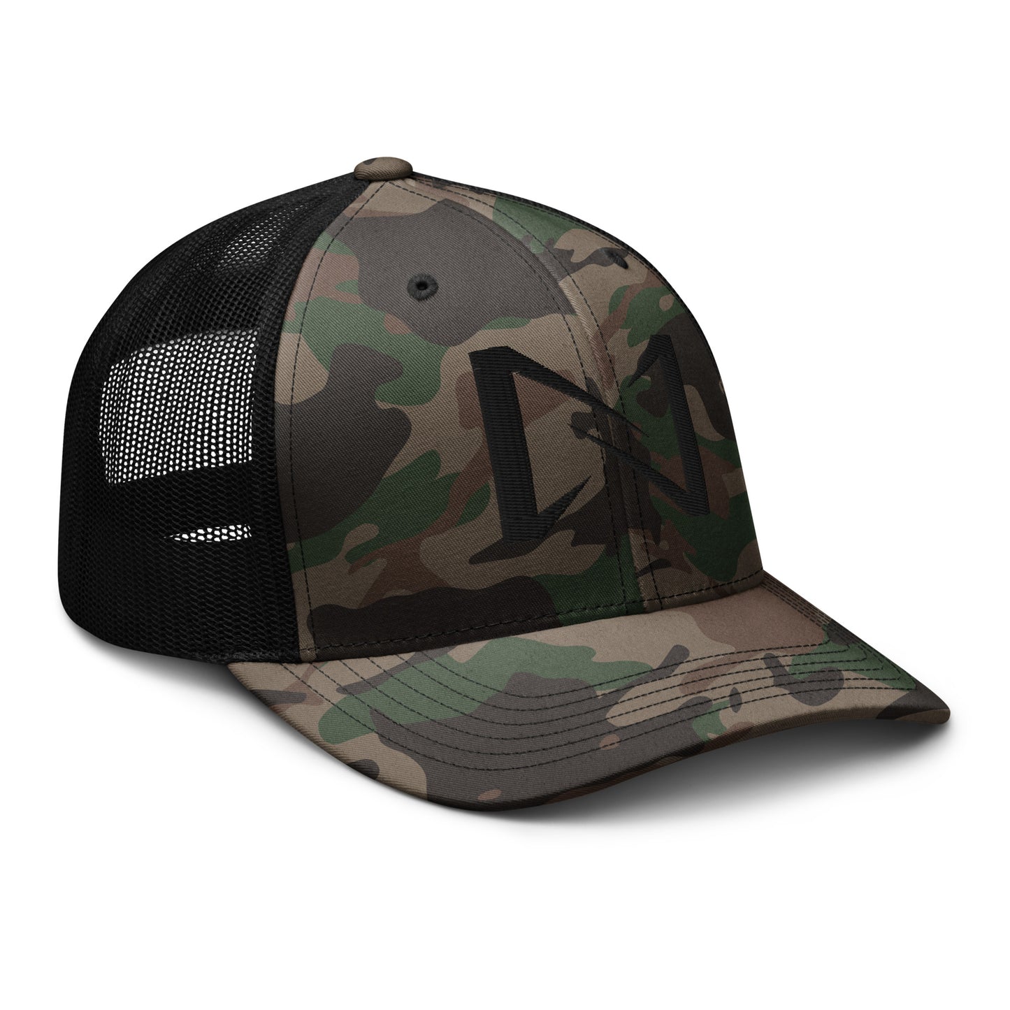 N Logo Camouflage Trucker Hat