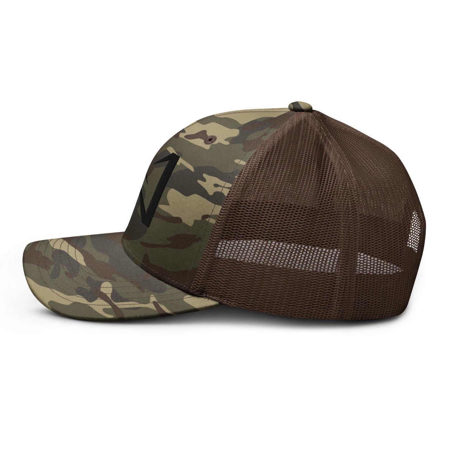 N Logo Camouflage Trucker Hat