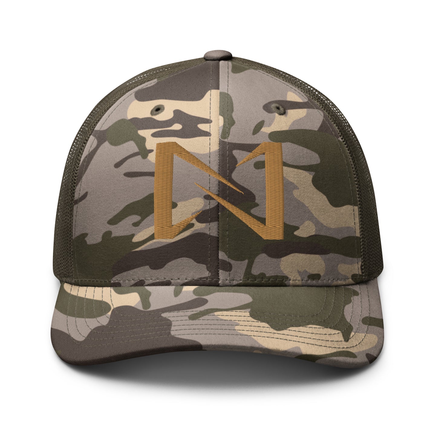 Camouflage trucker hat
