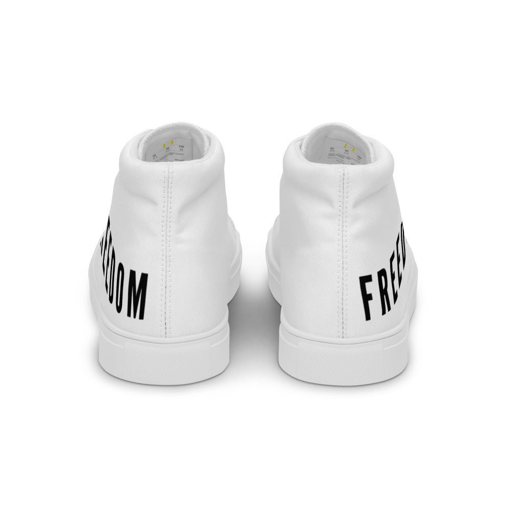 Freedom Men’s High Top Canvas Shoes