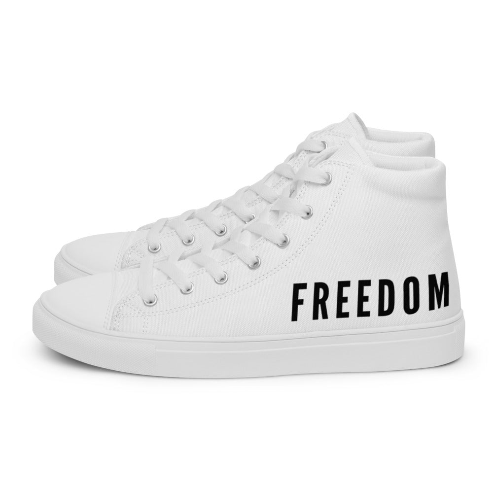 Freedom Men’s High Top Canvas Shoes