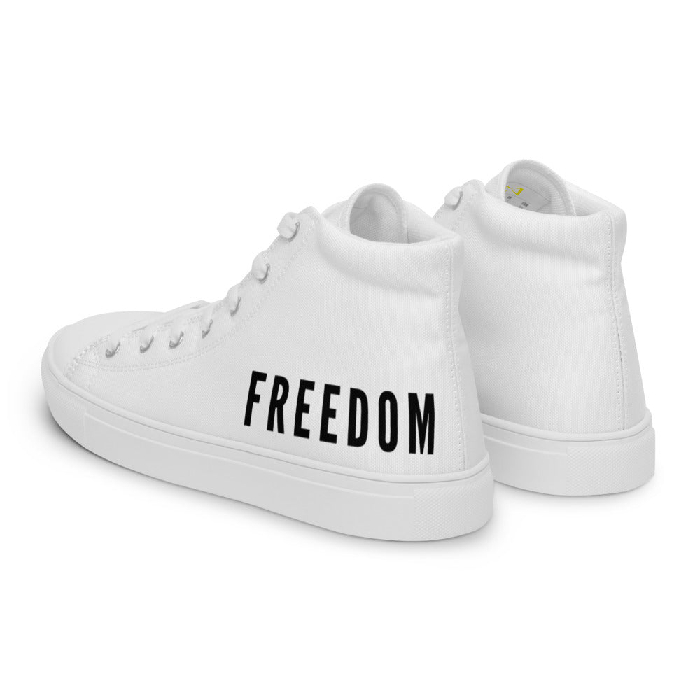 Freedom Men’s High Top Canvas Shoes