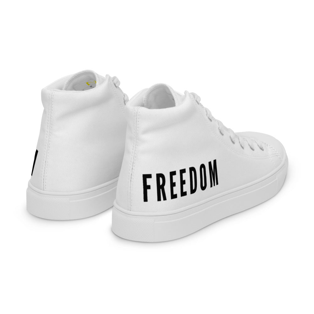 Freedom Men’s High Top Canvas Shoes