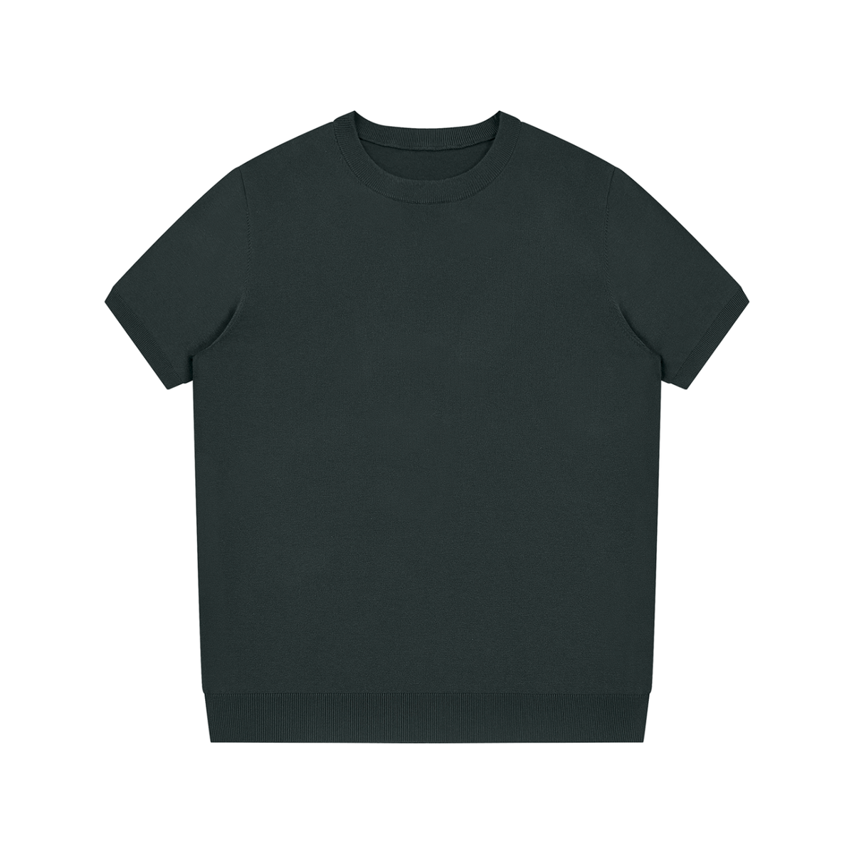 NPRWLR Crewneck Knit T-Shirt in dark gray, 9.4 oz cotton and nylon knit with a regular cut and regular sleeve